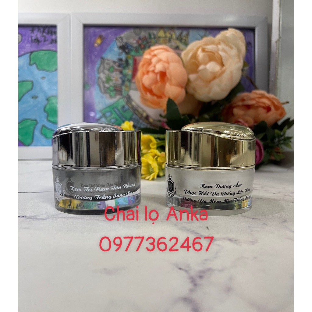 Vỏ hộp mỹ phẩm, chai lọ mỹ phẩm, lọ chiết mỹ phẩm HŨ RN IN CHỮ SẴN