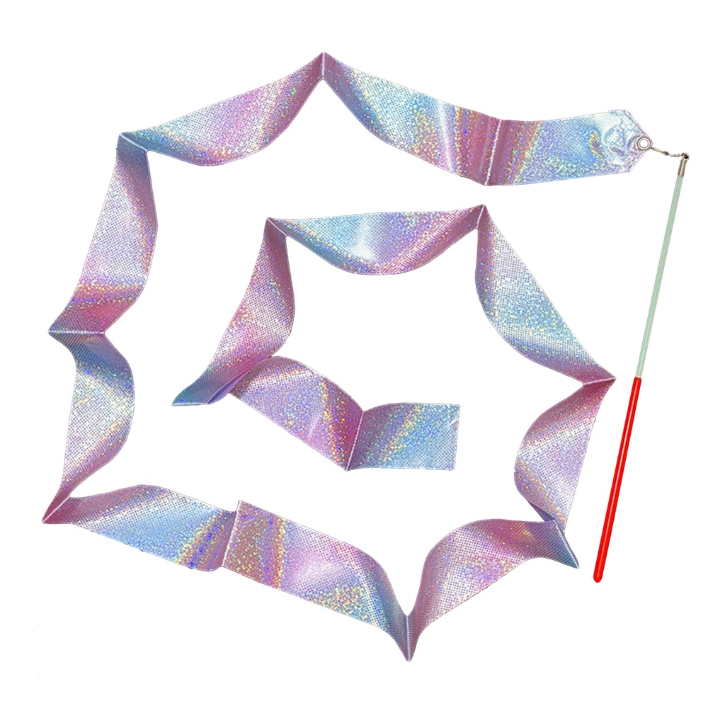 Flexible Artistic Gymnastics Sparkling Streamer Rhythmic Dancer Stick