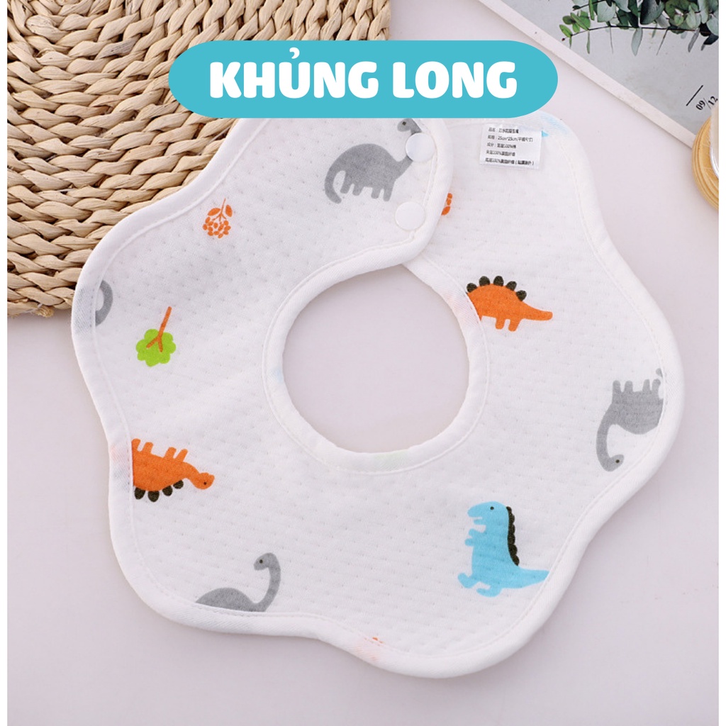 Yếm tròn xoay mã đẹp - Chống thấm cho bé