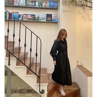 Đầm đen tay phồng Thiết kế