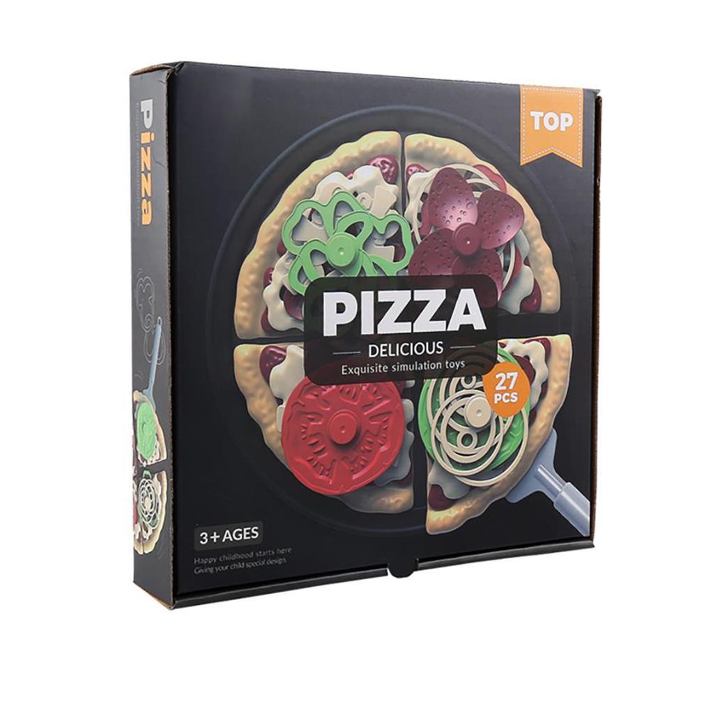 Bộ Đồ Chơi Bánh Pizza Bằng Nhựa Độ Bền Cao Cho Bé