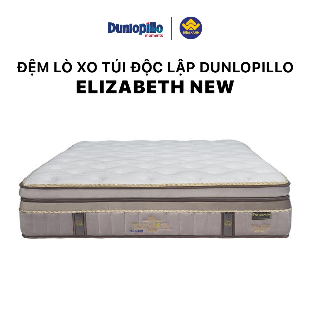 Đệm lò xo túi độc lập Dunlopillo Elizabert dày 34cm