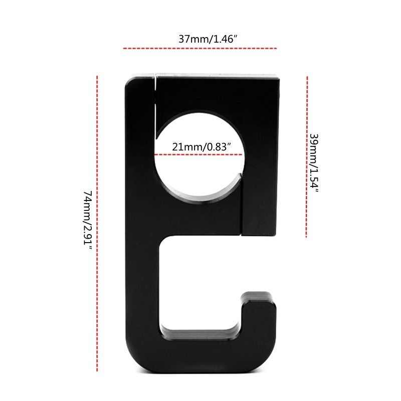 Móc Treo Đồ Đa Năng Gắn Tay Cầm Xe Máy Mavericks PCX125 Bằng Hợp Kim Nhôm Với 9 Móc Hình Dạng Mới 22mm