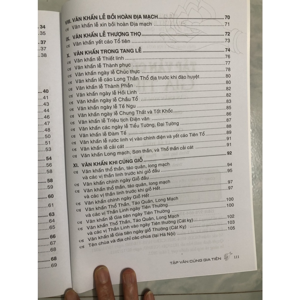 Sách - Tập văn cúng gia tiên