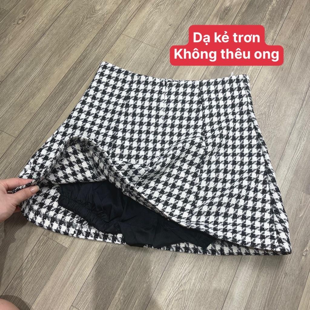 Chân Váy Dạ Dáng Chữ A Cạp Lưng Cao Chất Vải Cao Cấp Dáng Con Ong Tôn Dáng TA-881