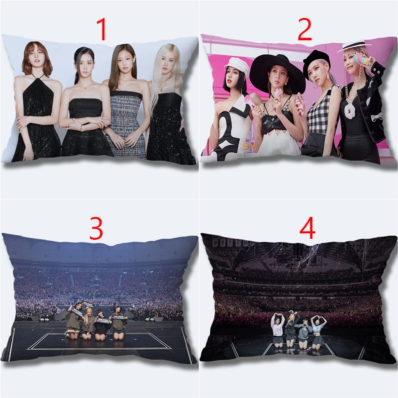 BLACKPINK Bộ sưu tập thời trang nữ nổi tiếng Hàn Quốc Lisa Jennie Rose Jisoo Phòng ngủ Sofa Trang trí nội thất Gối Cover (Không có lõi gối)