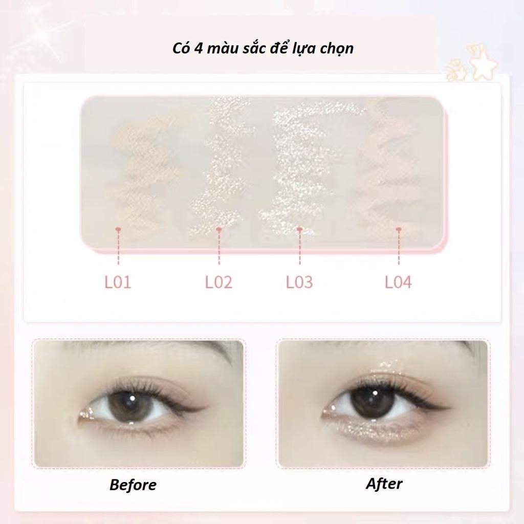 Bút nhũ mắt che khuyết điểm và lót mắt Gogo Tales GT358 kẻ bọng mắt kim tuyến lấp lánh nội địa trung chính hãng