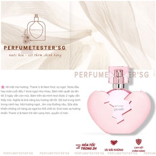   ᴀᴜᴛʜᴇɴᴛɪᴄ  Nước hoa  ARIANA GRANDE THANK u NEXT - -perfumetester 