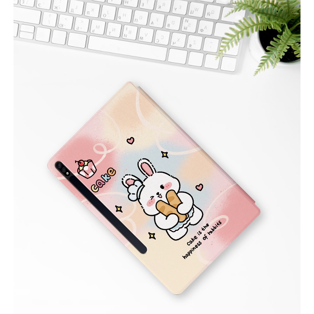 Ốp Máy Tính Bảng Họa Tiết Hoa Dễ Thương Cho Samsung Galaxy Tab S7 FE 12.4 SM-T730 SM-T736B