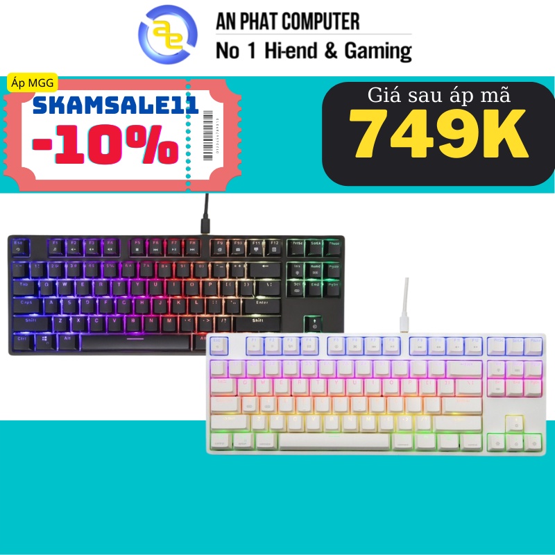 Bàn phím cơ Fuhlen D87s RGB chính hãng-Bảo hành chính hãng 2 năm