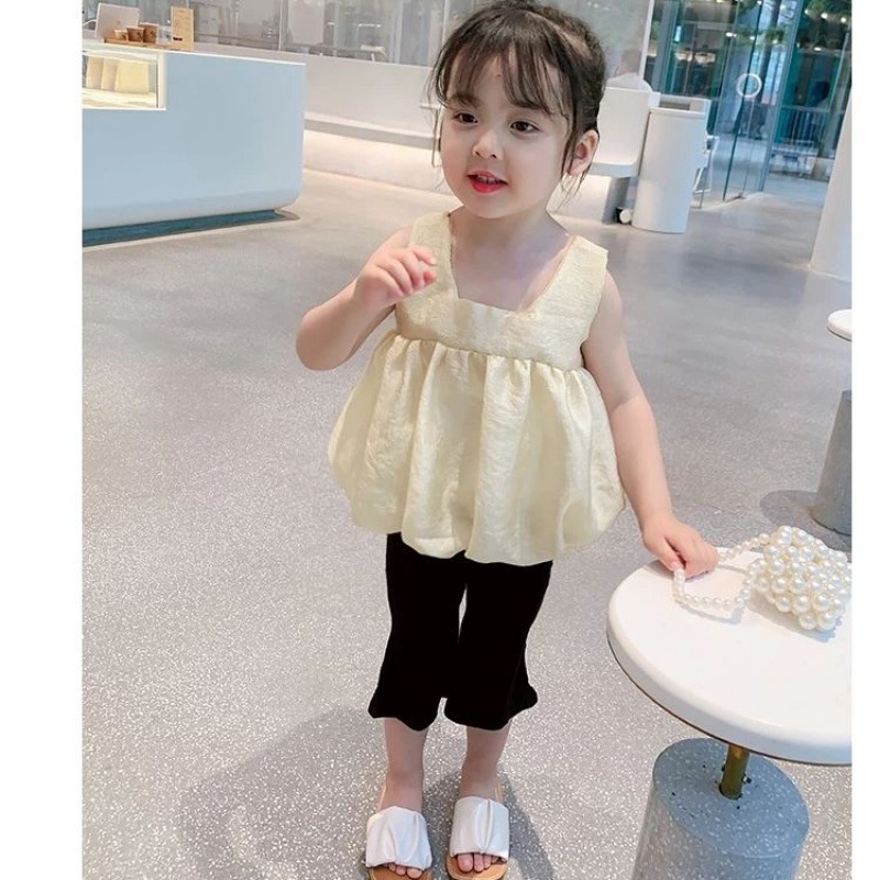 Quần Legging Đùi Bé Gái Kiểu Ống Loe Vải Zip Cao Cấp BabyBoo- Pibo Store - LN