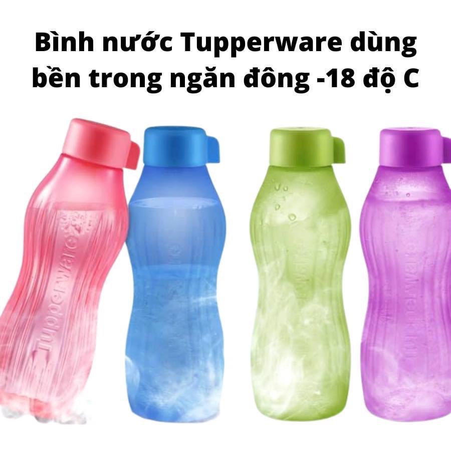 Bình nước Tupperware Eco Bottle Freezerable 880ml - Bảo hành trọn đời - Nhựa nguyên sinh PP số 5 an toàn sức khoẻ