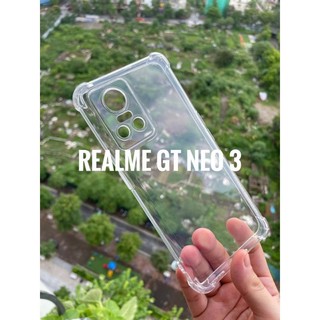 Ốp lưng dẻo trong bảo vệ camera cho realme Gt neo 3 gờ cao 4 góc chống sốc