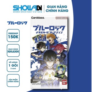Blue Lock, Thẻ sưu tập nhân vật, ánh kim Metallic Vol.1, Bandai, SL 1 gói/2 thẻ ngẫu nhiên