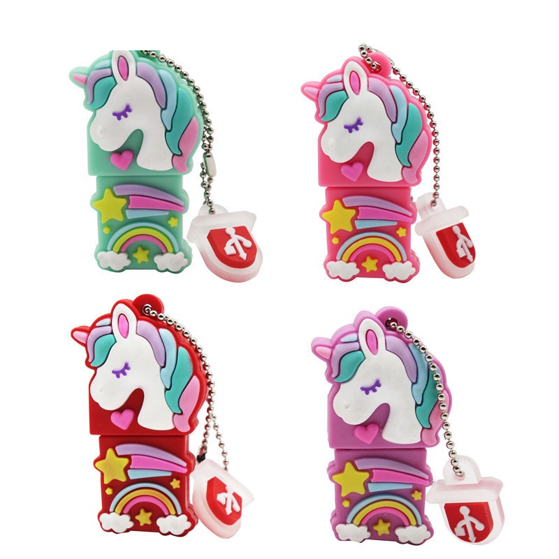 Usb2.0 Màu Đẹp Kỳ Lân USB Flash Drive USB 2.0 4GB 8GB 16GB 32GB 64GB Pendrive USB Memory Stick