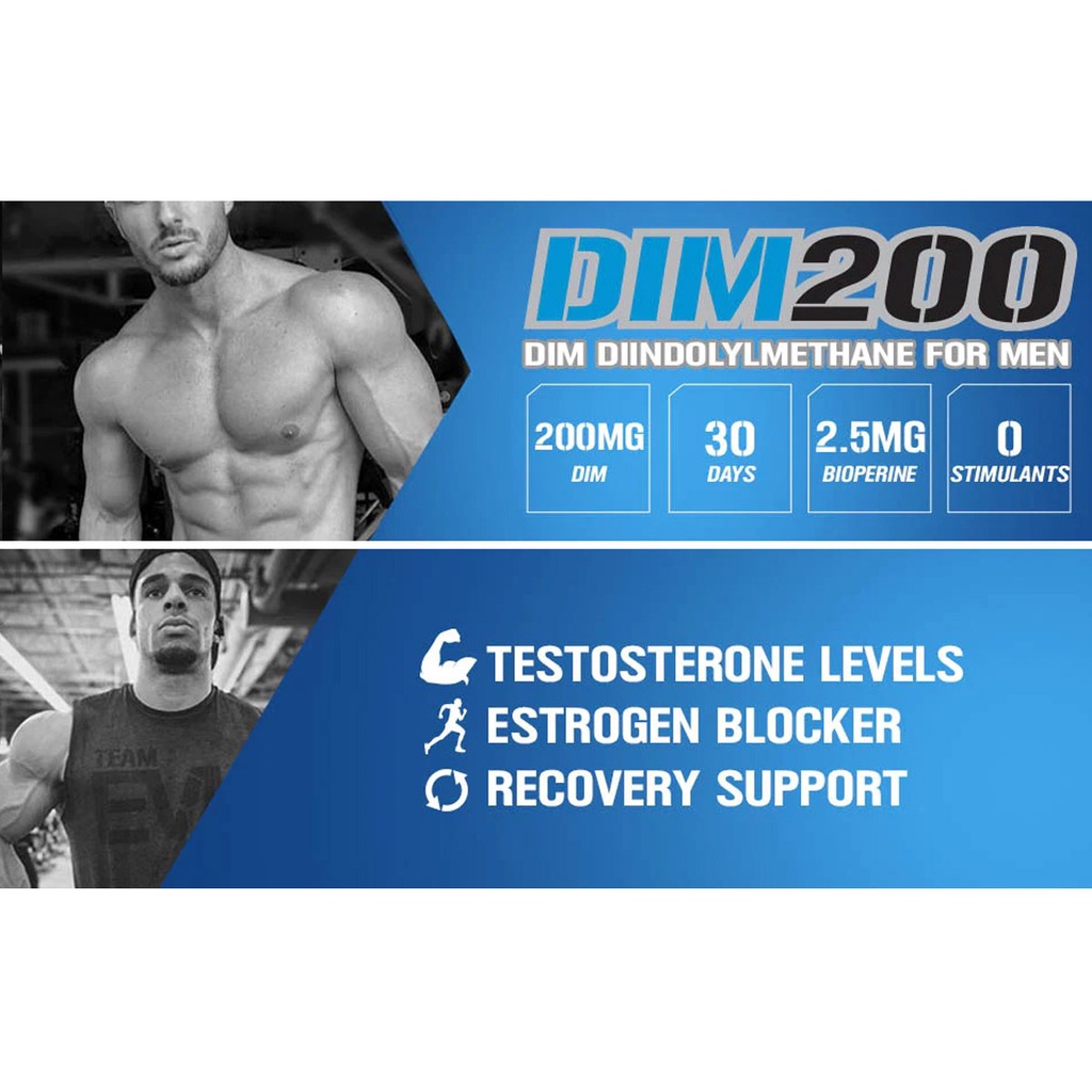 Evlution EVL DIM Viên Uống Cân Bằng Hóc Môn Testosterone Và Estrogen Cho Nam Và Nữ 60 Viên