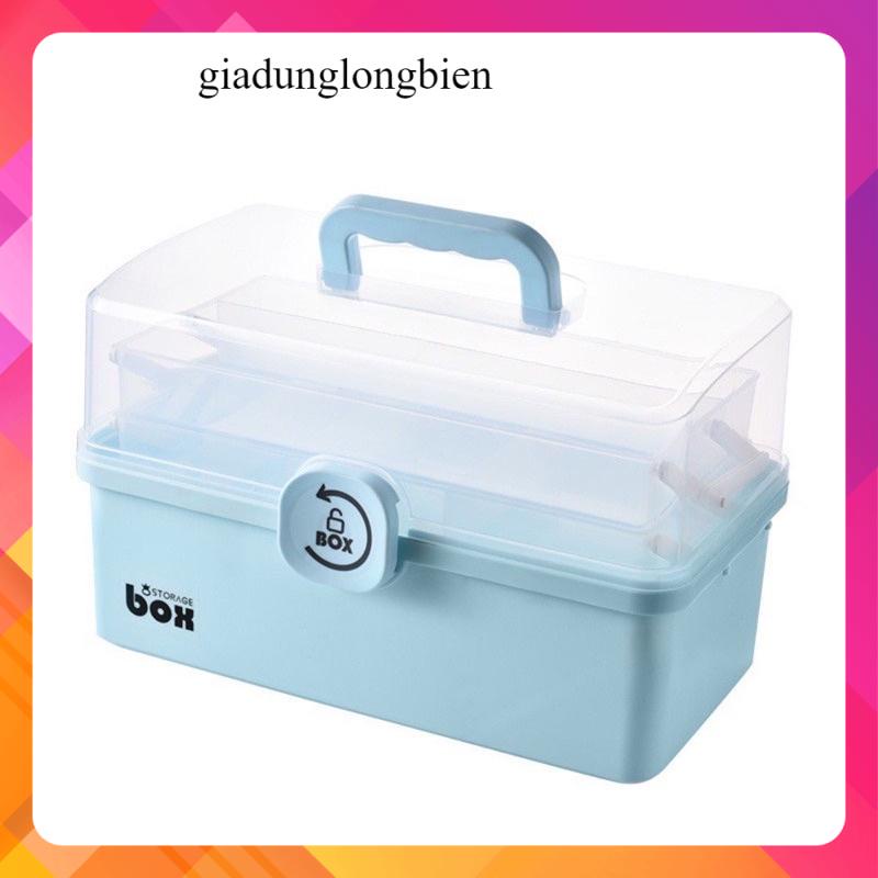 Hộp đựng thuốc 3 tầng dài 34cm