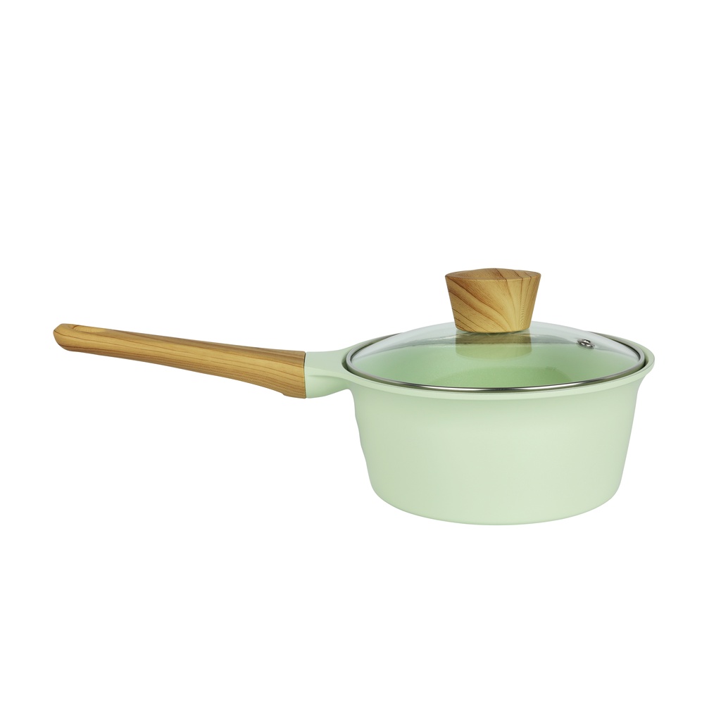 Bộ nồi quánh chống dính cho bếp từ OSLO Dreamchef 16-20-22-24 cm Hàn Quốc màu Xanh mint