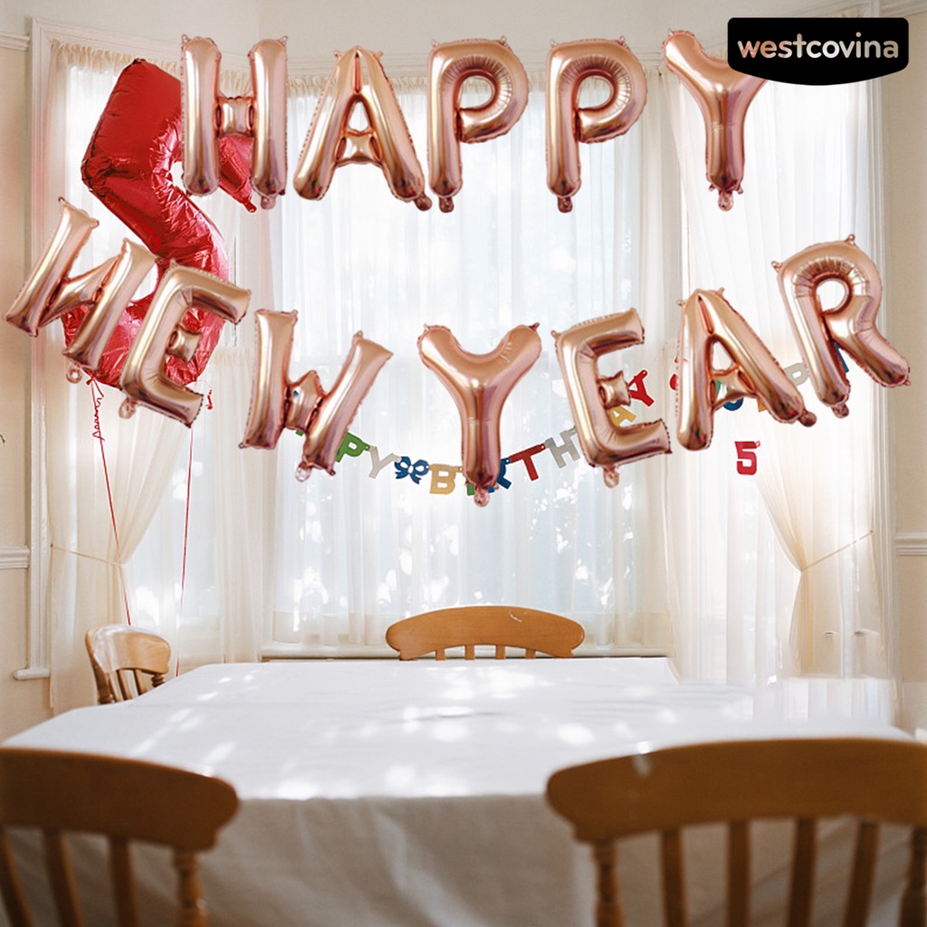 [Hot]☃Set 9 Bong Bóng Màng Nhôm Siêu Nhẹ Chống Rách Dùng Trang Trí Lễ Hội