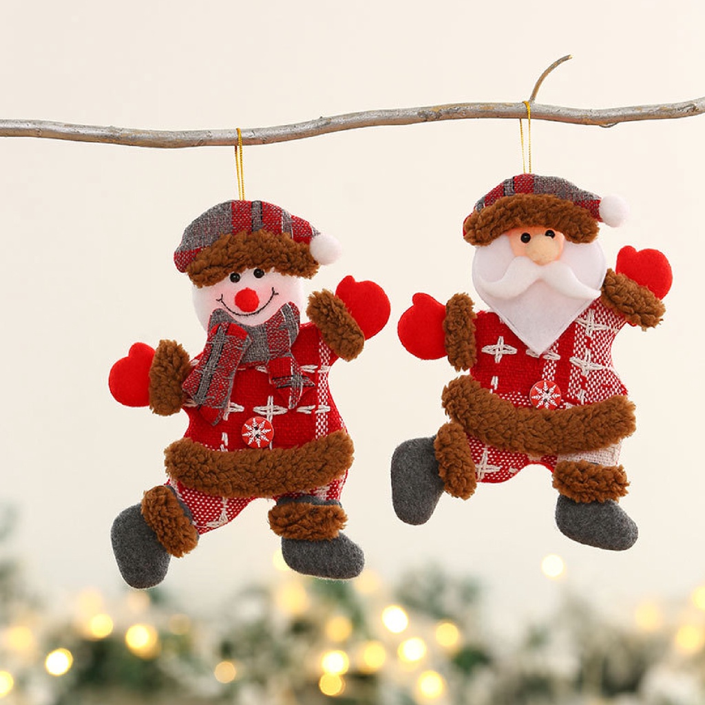 Búp Bê Nhồi Bông Treo Trang Trí Cây Thông Noel Giáng Sinh - Phụ Kiện Trang Trí Noel
