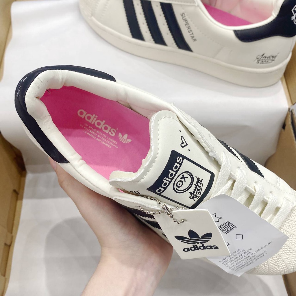 Giày thể thao Adidas Superstar X André Saraiva 'Cream' hot trend 2022