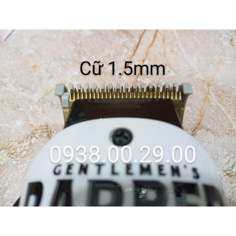 Cữ Tông Đơ Cắt Tóc Kemei Loại Tốt, Bộ 3 Cữ Nhựa 1.5mm, 3mm Và 4.5mm Cho Tông Đơ Fade.