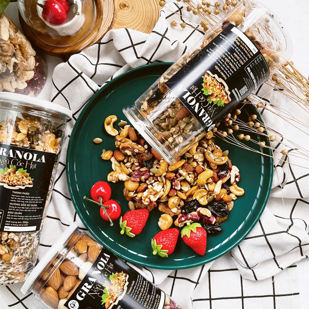 Granola Siêu Hạt LA VIE 500g, Hỗ trợ giảm cân, Bổ sung dinh dưỡng