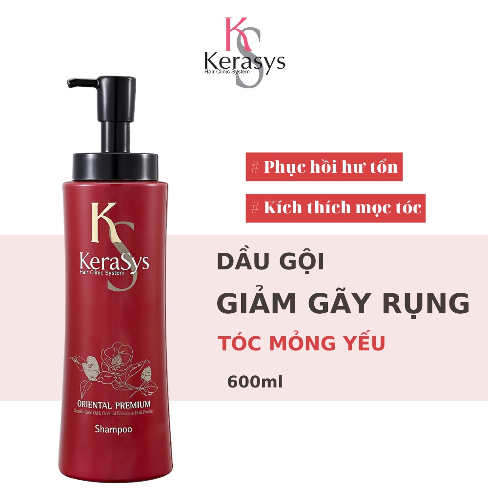 Dầu gội thảo dược Kerasys Oriental Premium Hàn Quốc giảm gãy rụng kích thích mọc tóc 600ml