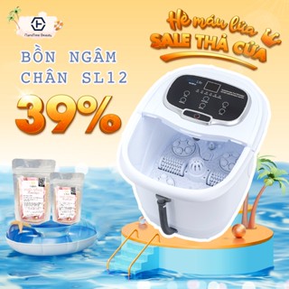 Bồn ngâm chân SereneLife SL12 nhà HT Beauty massage tự động cao cấp có 6 con lăn tự động, tự làm nóng nước, hẹn giờ tắt