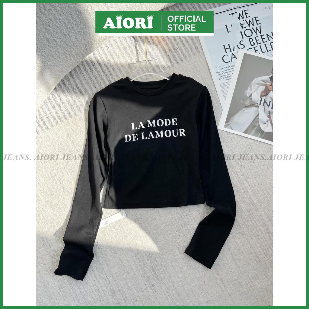 Áo thun tay dài trơn đủ màu ôm body vải cotton thoáng mát G019