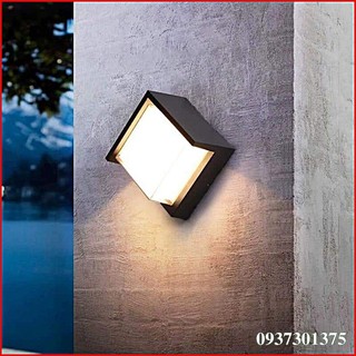Đèn Tường LED 12W  Chống Nước - Gắn Hiên - Cột Cổng Phong Cách Bắc Âu - Trang Trí tường nhà,sân vườn - Dendecor247