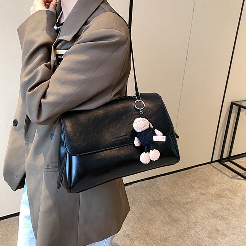 IELGY Túi Đeo Chéo Cỡ Lớn Phong Cách retro Thời Trang Kèm Móc Treo Cho Nữ