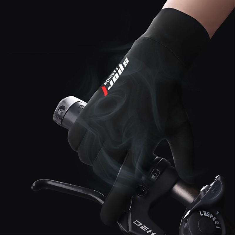 1 Đôi găng tay vải lụa lạnh chống trượt/chống nắng/chống tia UV cảm ứng màn hình dùng khi chơi thể thao, lái xe