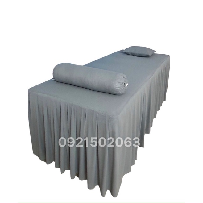 DRAP GIƯỜNG SPA/ GA GIƯỜNG SPA MÀU XÁM