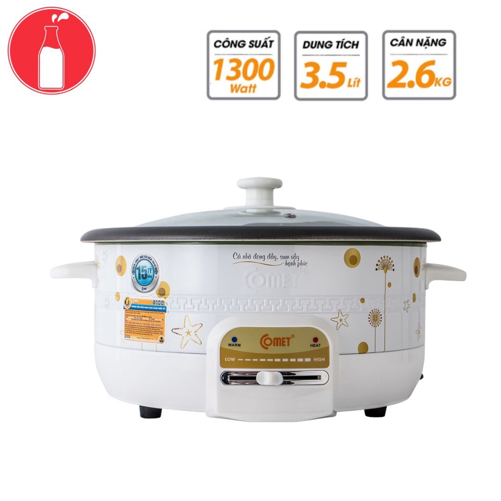 Nồi lẩu điện Comet 3.5 lít CM7731