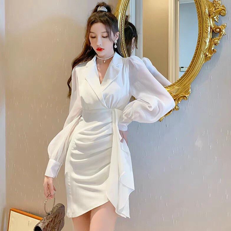 ĐẦM BODY CỔ VEST CAO CẤP