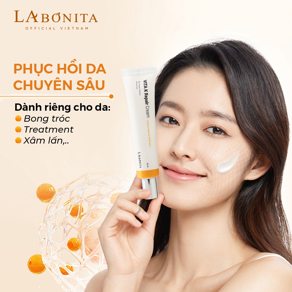 [SHOPEE OUTLET] Kem Dưỡng Phục Hồi Da La Bonita Vita K Repair Cream 30ml