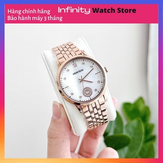 Đồng hồ nữ armitron model 75/5833mprg dây kim loại mạ tone rose gold sang trọng