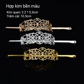 1 Kim quan cài tóc kèm trâm cài cổ trang cơ bản Hợp Kim Bền màu dành cho nam- Phụ kiện nguyên liệu trang sức thủ công