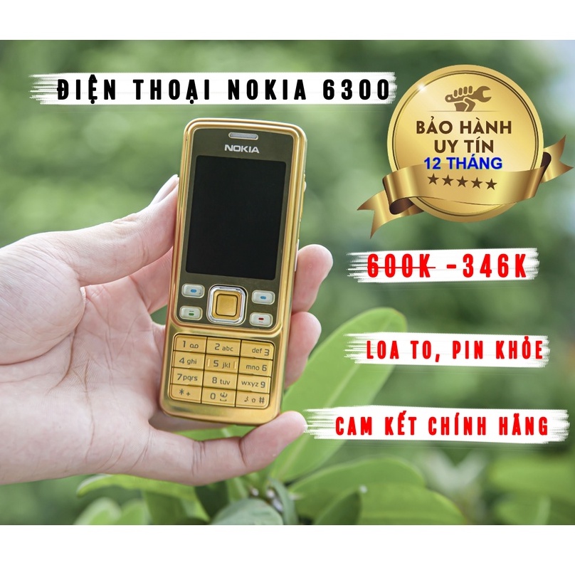 ĐIỆN THOẠI NOKIA 6300 KÈM PIN SẠC BẢO HÀNH 3 THÁNG