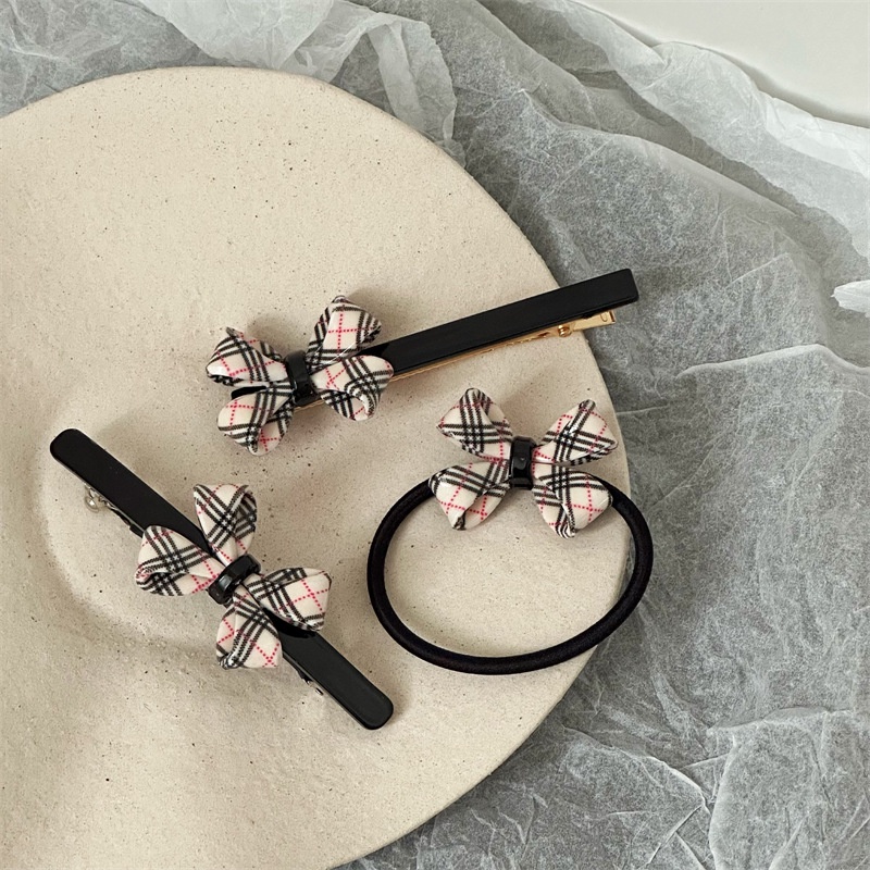 Kẹp Tóc Hình Nơ Đơn Giản Phong Cách Hàn Quốc
