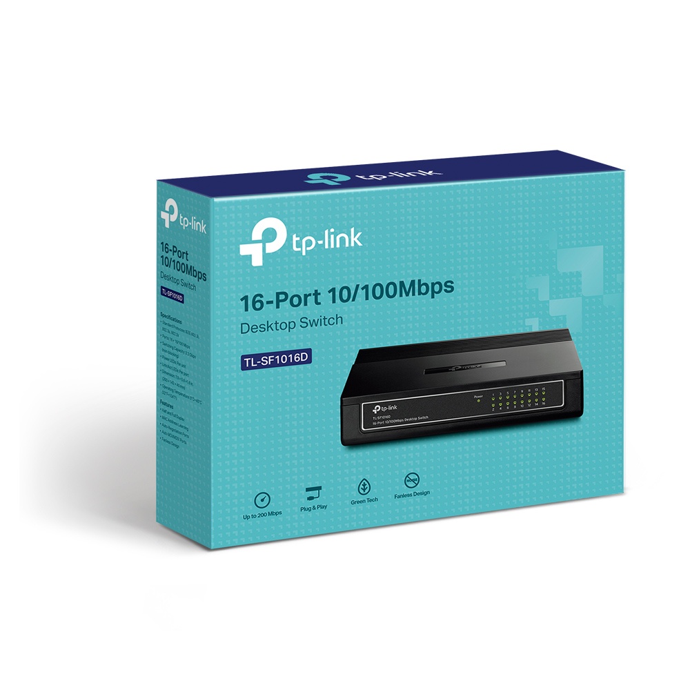 Bộ Chia Mạng 16 Cổng TP-Link TL SF1016D 16-port 10/100Mbps - Hàng Chính Hãng