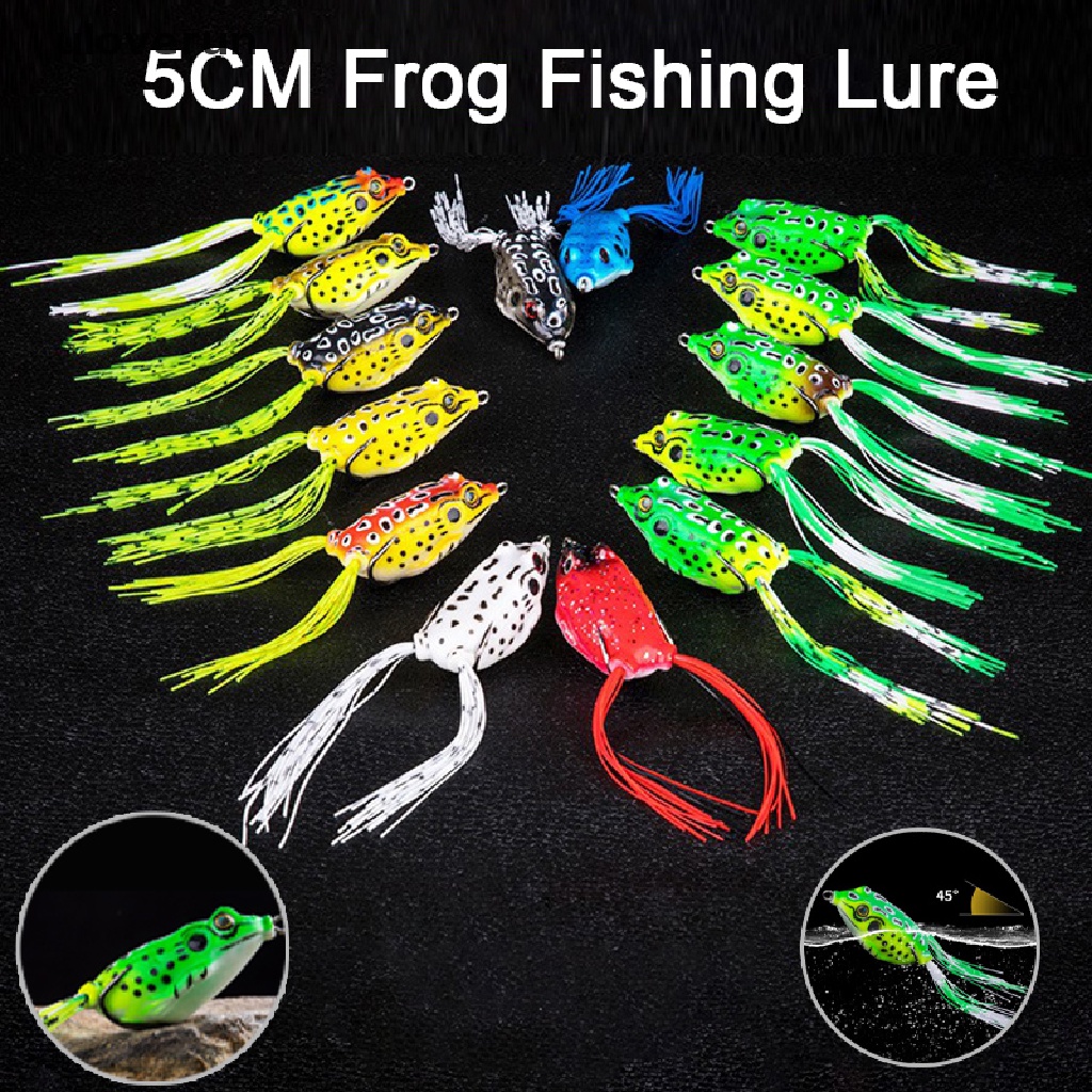 Mồi Câu Cá Giả Hình Chú Ếch 5cm 8g Mềm Mại Chuyên Dụng