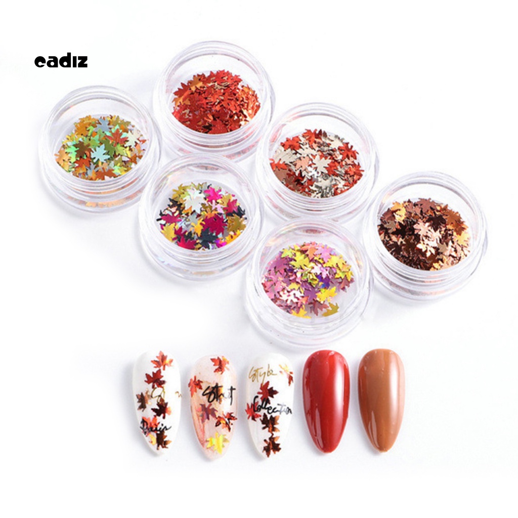 1 Set Phụ Kiện Sequin Trang Trí Móng Màu Sắc Tươi Sáng Dễ Sử Dụng