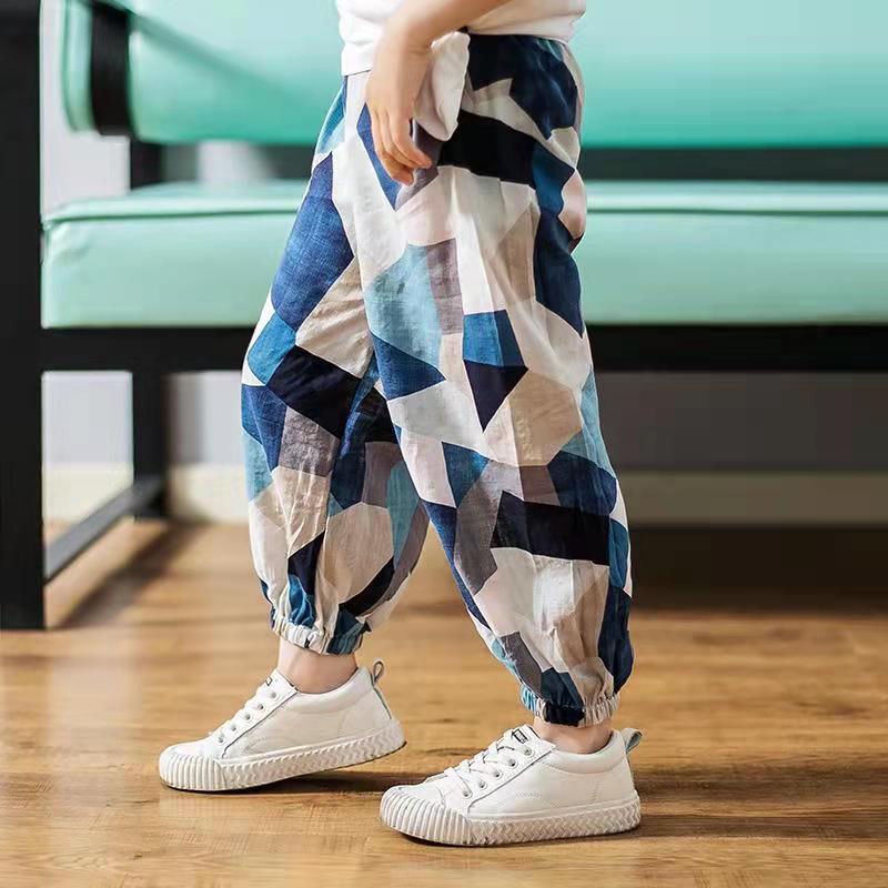 80-140cm Trẻ Em Mùa Hè Unisex Quần Muỗi Cho Bé Phong Cách Mới Bé Trai Hợp Thời Trang Hoạt Hình Búp Bê Phong Cách Mỏng Thường Ngày Bloomers Quần Áo Trẻ Em