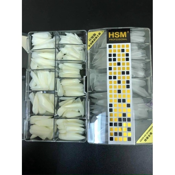 Móng Up HSm Nhám Nhọn hộp 500 móng đủ size