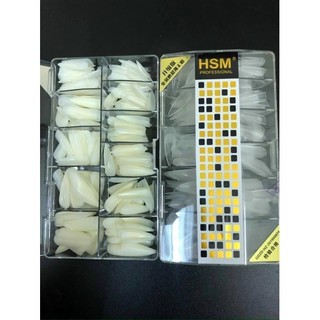 Móng up hsm nhám nhọn hộp 500 móng đủ size
