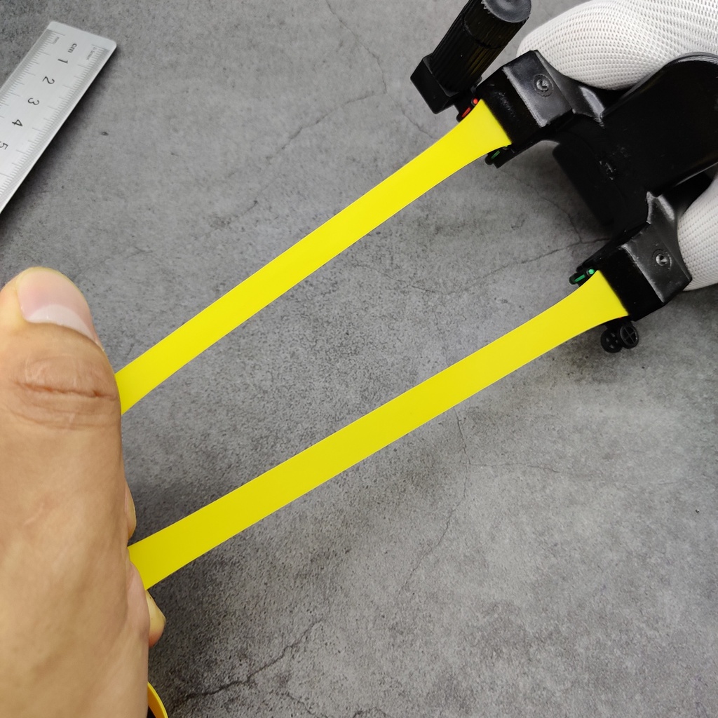 Ná Cao Su Cao Cấp Giá Rẻ, Ná Vô Song Nhựa Đen ABS Chạc 8 Chắc Chắn An Toàn - Tăng Laze Siêu Sáng và Dây Thun Ná