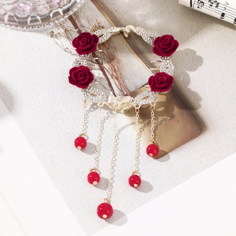 Kẹp Tóc Hình Hoa Đính Ngọc Trai Nhân Tạo Thời Trang