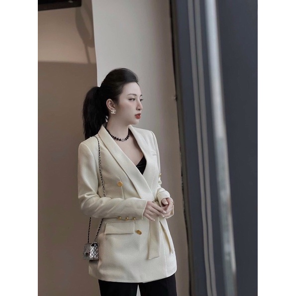 ÁO VEST DẠ KÈM ĐAI HOT